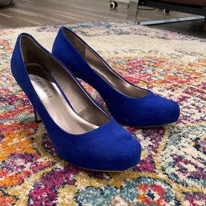 Royal Blue Suede Pumps